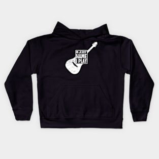 In Jesus Name I Play | Christian Musican Guitar Player Kids Hoodie